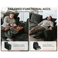 thumbnail image 3 of BEDEEP 124.8'' Modular Sectional Sofa with Storage Ottoman, L/U Shaped Chenille Cloud Couch, Convertible 6-Seater Sofa with Chaise for Living Room, Black, 3 of 11