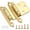 Brass Plated-50 Pack, variant on Brushed Nickel 60 Pack Cabinet Hinges, 1/2 Inch Overlay Self Closing Flush Mount For Kitchen Cabinet Doors