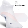 thumbnail image 5 of Feetures Elite Light Cushion No Show Tab Ankle Socks - Sport Sock with Targeted Compression - White Rose , Small (1 Pair), 5 of 7