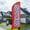 Red&Blue, variant on QSUM Open House Themed Swooper Flag, 11FT Open House Signs Advertising Feather Flag with Pole and Heavy-Duty Ground Spike for Real Estate Agents, Businesses and Storefronts