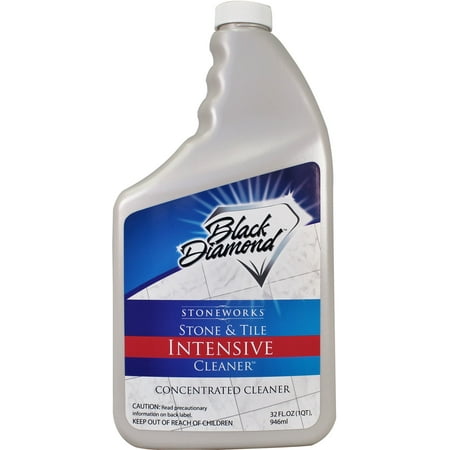 STONE AND TILE INTENSIVE CLEANER: Concentrated Deep Cleaner, Marble, Limestone, Travertine, Granite, Slate, Ceramic & Porcelain Tile. Black Diamond Stoneworks (Best Marble Tile Cleaner)