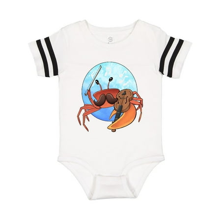 

Inktastic Fun Fiddler Crab with Violin and Mustache Gift Baby Boy or Baby Girl Bodysuit