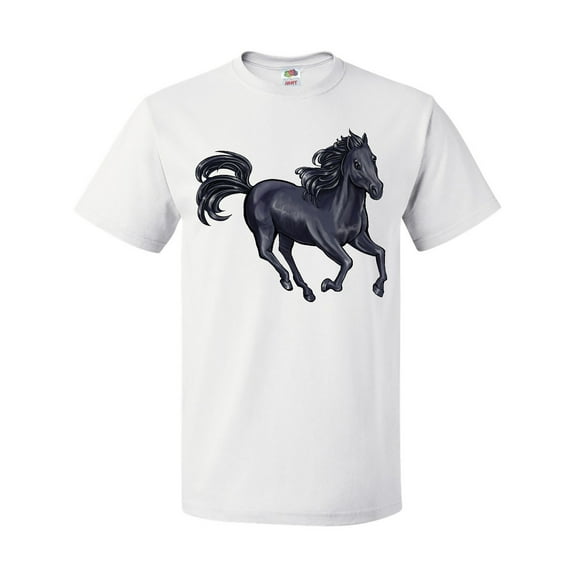 Inktastic Beautiful Galloping Black Horse T-Shirt