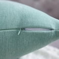 thumbnail image 4 of Juego de 2 fundas de almohada verde menta de 50,8 x 50,8 cm, estilo rústico, decorativas, cuadradas, para sofá o decoración del hogar., 4 of 5