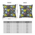 thumbnail image 6 of Wukai Geometric Premium Polyester Fleece Pillow Covers with Hidden Zipper Closure,Luxuriously Soft and Durable-24"x24", 6 of 7