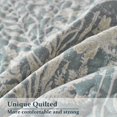 thumbnail image 4 of Juego de colcha DURLENGEN, color gris azulado, Botanical California King, 3 unidades, 4 of 7