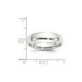 thumbnail image 3 of 14k White Gold 5mm Comfort Fit Plain Classic Wedding Band Ring Size 7, 3 of 4