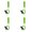 Green, variant on 1. 4pcs 120dB Security Whistles with Adjustable Lanyard, Watertight for Kayaking Fishing Boating Swimming