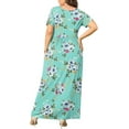 thumbnail image 3 of JuneFish Women's Summer Plus Size 2X to 6X Maxi Loose Dress with Pockets, 3 of 5