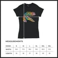 thumbnail image 5 of Tee Hunt Colorful Raptor T-Shirt Dean Russo Neon Dinosaur Pattern Women's T-Shirt Tee, Black, XX-Large, 5 of 5