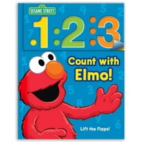 Look, Lift & Learn Books Sesame Street: 1 2 3 Count with Elmo!: A Look, Lift & Learn Book, Book 1, (Board Book)