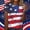 A406 Wine, variant on USA Patriotic T Shirt for Women Paint Drip American Flag Graphic Short Sleeve Crewneck Casual Tops 4th of July Independence Day Holiday Celebration Loose Shirts Tees