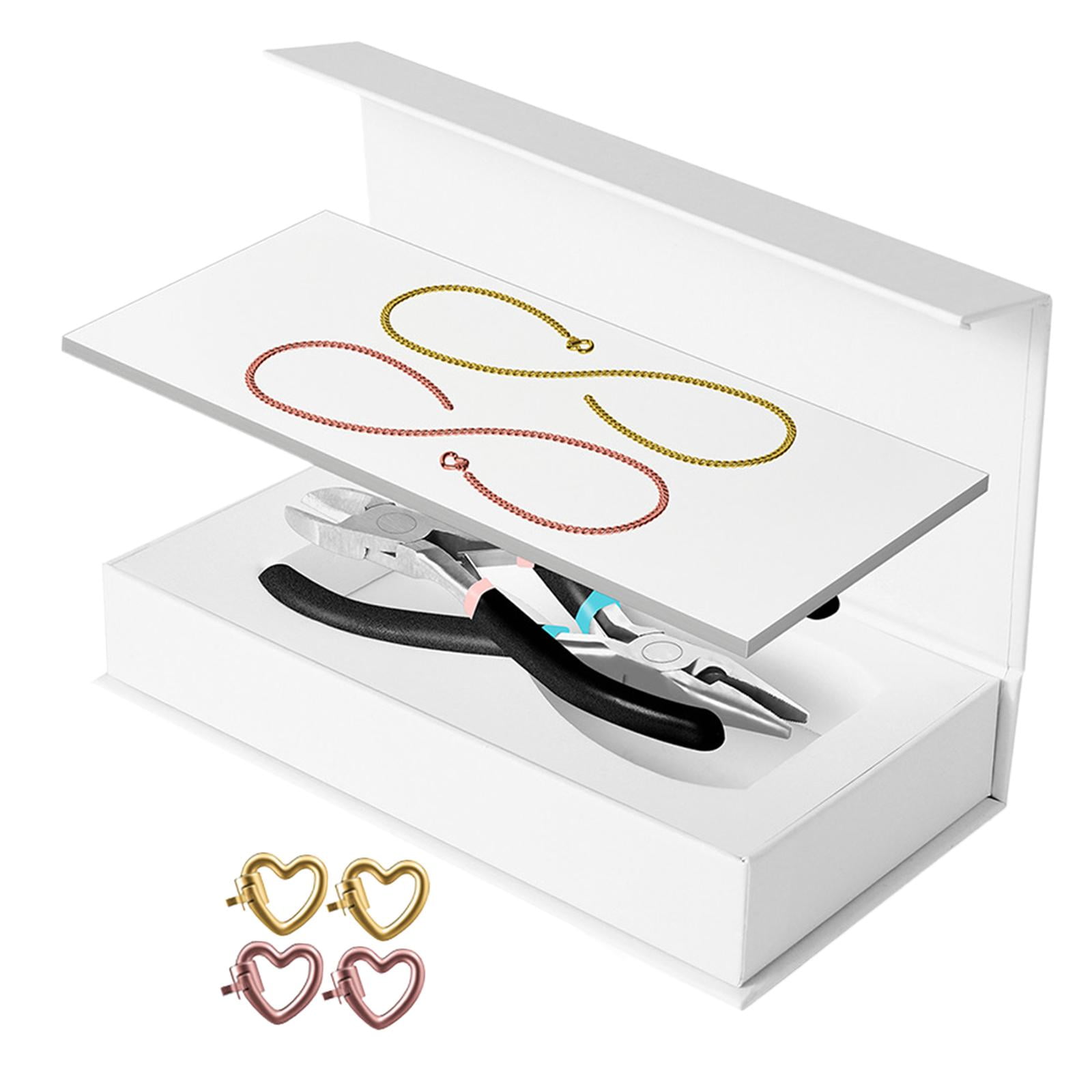 Milageto Permanent Bracelet Kit Bracelet Making for Couples for Summer Valentines Gold 1 Rose Gold