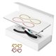 thumbnail image 3 of Kit de pulsera permanente, fabricación de pulseras para parejas, regalos informales, pulsera cerrada DIY para compromiso, Día de San Valentín, familia 1 oro 1, 3 of 8