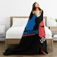 thumbnail image 5 of USA Wrestling Fleece Blanket, Very Soft Microfiber Flannel Blanket for Couch Warm and Cozy for All Seasons, 5 of 6