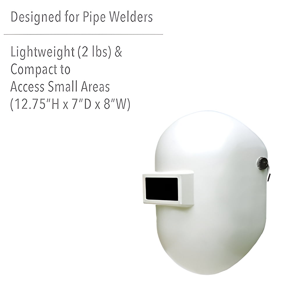 Honeywell Fibre-Metal Superglas Pipeliner Welding Helmets, #10, White, 2 in x 4 1/4 in