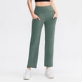 thumbnail image 2 of Women Sports Pants High Waist Pocket Breathable Quick-Drying Yoga Running, 2 of 8