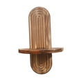 thumbnail image 1 of Estante de pared ovalado, soporte de exhibición de madera, estante de almacenamiento moderno para decoración del hogar, montaje en pared para 20cmx29.5cm, 1 of 9