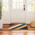 thumbnail image 3 of Yayeee Doormat for Indoor Entrance 32" x 20" Non Slippery Floor Rug, Beige Stripes, 3 of 8
