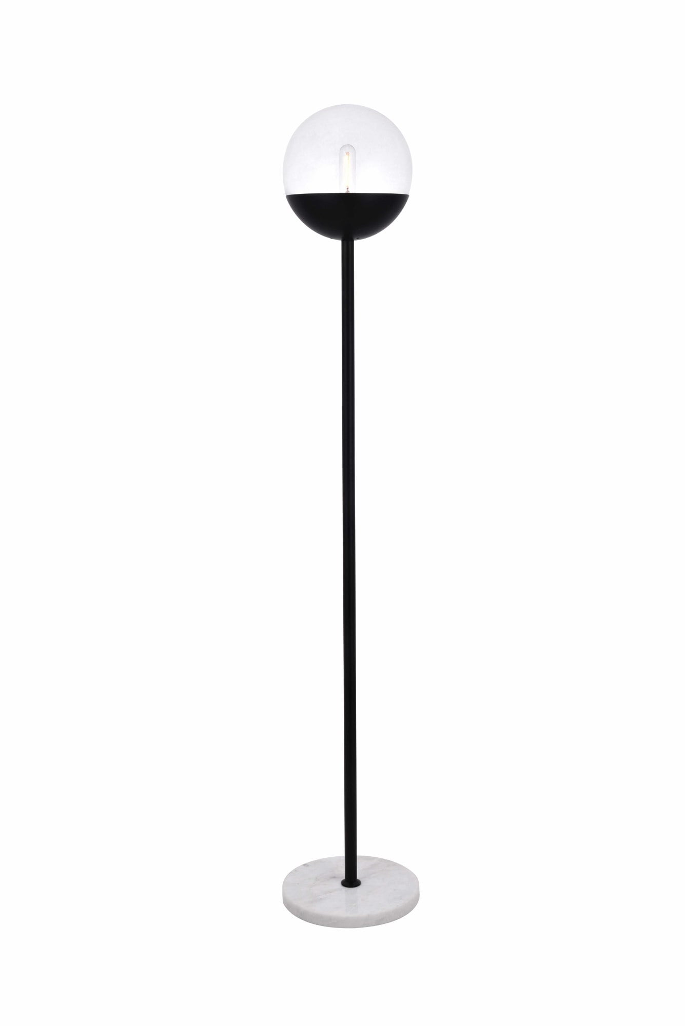 Elegant Lighting Ld6147 Eclipse Single Light 62 Tall Torchiere Floor Lamp With