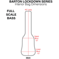 thumbnail image 5 of Barton Lockdown Premium Full Scale Bass Guitar Gig Bag, Dune, 5 of 5