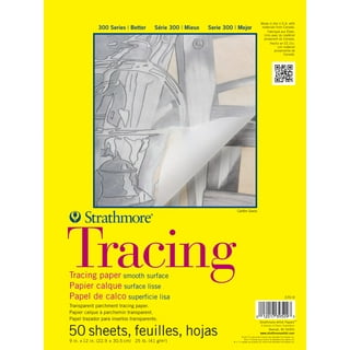 100 Sheets Tracing Paper, 11.5 x 8 inches Artists Tracing Paper Pad White  Trace Paper Translucent Clear Tracing Sheets for Sketching Tracing Drawing  Animation 