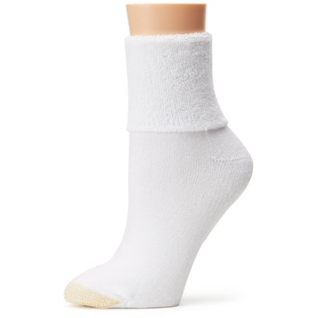 

Gold Toe Women s Ultratec Terry Cuff Socks 3-Pairs White Medium