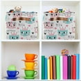 thumbnail image 6 of Coolnut Colorful Cat Foldable Storage Basket for Shelves, Collapsible Sturdy Storage Bin with Handles, Canvas Storage Cube for Organizing Closet 1PCS Decor Gifts, 6 of 7