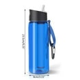 thumbnail image 3 of 650ml Camp Survival Water Filter Filtration Bottle, Sports Water Purifier Bottle, 3 of 9