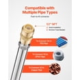 thumbnail image 5 of 12"Anti-Siphon Frost-Proof Sillcock Freeze-Proof Outdoor Faucet with Backflow Preventer 1/2"Push-to-Fit Connector,3/4"Hose Bibb for PEX, Copper, CPVC, 5 of 6