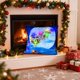 thumbnail image 4 of Cojín navideño LED | Modos de luz intermitente y fija | Cojín decorativo navideño para sofá y cama | Decoración festiva para el hogar con diseños de Papá Noel y árbol, 4 of 5