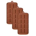 thumbnail image 2 of 3 pack X Thin Mini Waffle Mold Chocolate DIY Tray Mould Silicone Party maker, 2 of 9