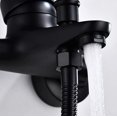 thumbnail image 4 of Grifo mezclador para bañera negro, grifo de ducha engrosado, 4 of 5