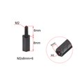 thumbnail image 2 of Uxcell M2x8mm+6mm Male to Female Hex Nylon Spacer Standoff 150pcs, 2 of 5