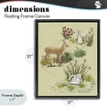 thumbnail image 4 of Stupell Industries Rustic Lodge Peaceful Spring Animals Black Floating Frame Canvas Art, 17 x 21, by Grace Popp, 4 of 8