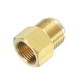 thumbnail image 1 of Adaptador de gas de accesorio de tubo Uxcell 1 pieza 5/8" macho x 1/2" hembra de latón dorado para aire acondicionado, 1 of 6