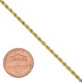 thumbnail image 3 of CUITING 2.4mm 14k Yellow Gold Plated Twisted Rope Choker Chain Necklace  18 inches, 3 of 7