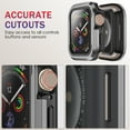 thumbnail image 4 of Allytechgroup Hard PC Bumper Case for Apple Watch Series 6/5/4/SE 44mm,Ultra-Thin Protective Cover Frame [NO Screen Protector] for iWatch Series 6/5/4/SE 44mm, Garyblack, 4 of 9