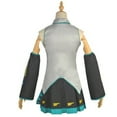 thumbnail image 3 of Women’s Miku Inspired Sailor Uniform Dress Set with Skirt, Top, Tie, Socks and Sleeves, 3 of 9