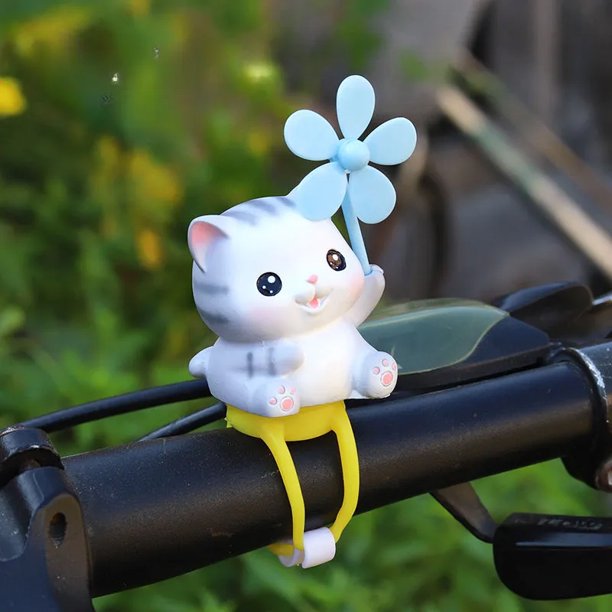 Motocicleta De Dibujos Animados Lindo Animal Muñeca Con Hélice Decoración De Campana De Bicicleta Correa Creativa MTB Accesorios De
