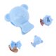 thumbnail image 3 of Ofertas Únicas 2Pcs Cubiertas de Cepillo de Dientes en Forma de Oso Livianas para Viaje Plástico Transparente Rojo, 3 of 5