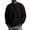 Black -AI09, variant on Mens Fleece Lined Crewneck Pullover Sweatshirt Thermal Winter Fleece-lined crewneck sweatshirt with ribbed collar, cuffs, hem Coffee S