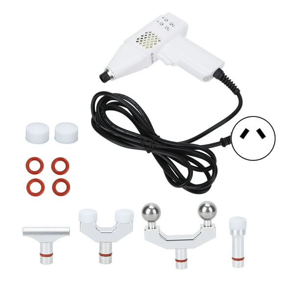 Electric Chiropractic Adjusting Instrument 4 Therapy Heads 9 Strength Spine Massager Corrector Tool 100?240V AU Plug