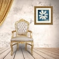 thumbnail image 3 of Studio Mousseau 26x26 Gold Ornate Wood Framed with Double Matting Museum Art Print Titled - Daisy for Belinda Blue, 3 of 4
