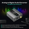 Analog To Digital Audio Converter RCA To Optical With Optical Cable