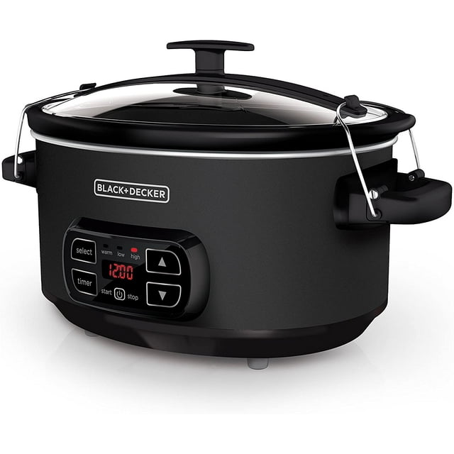 BLACK+DECKER 7-Quart Digital Slow Cooker with Chalkboard Surface Slate