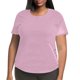 thumbnail image 1 of Camiseta de manga corta y cuello redondo de color liso para mujer, tallas grandes, cómoda y elegante, para uso diario, tallas S-XXXL, 1 of 4