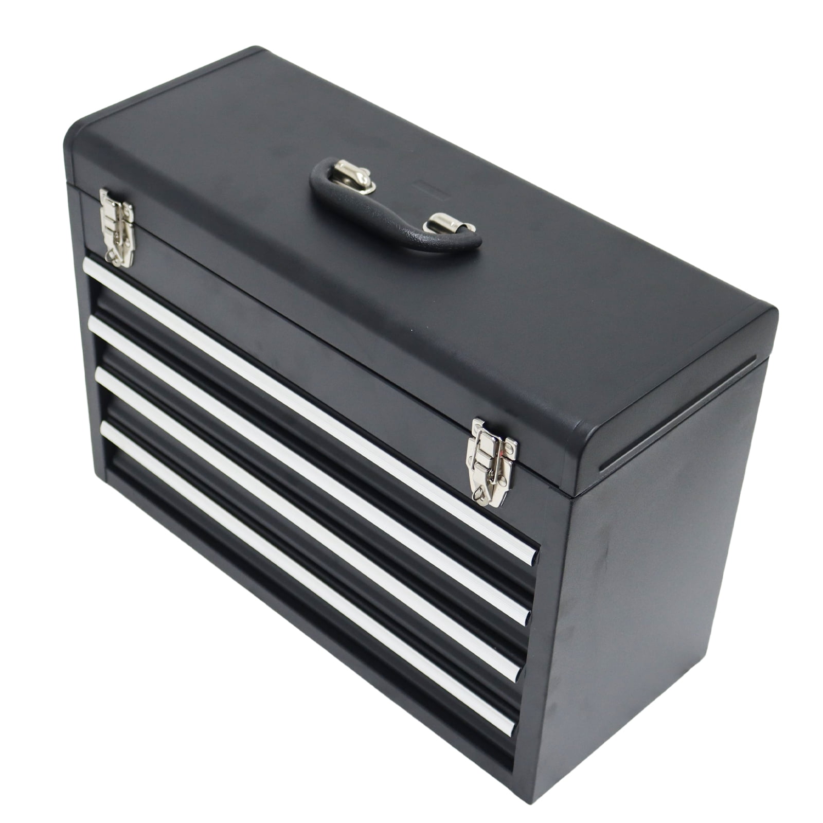 Portable Tool Box 4 Drawers & Top Storage Tray Tool Box for Garage Warehouse Repair Shop