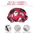 thumbnail image 4 of Yiaed Cute Dog Print Reusable Shower Cap & Bath Cap & Lined, Oversized Waterproof Shower Caps Designed for all Hair Lengths, 4 of 7