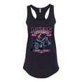 thumbnail image 2 of Wild Bobby, Bikers Against Breast Cancer Breast Cancer Awareness Women Racerback Tank Top, Black, Small, 2 of 7